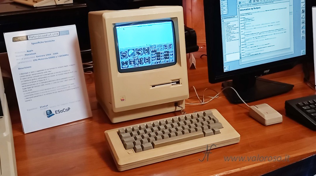 Apple Macintosh, Mac, Flight Simulator, keyboard, mouse, Steve Jobs