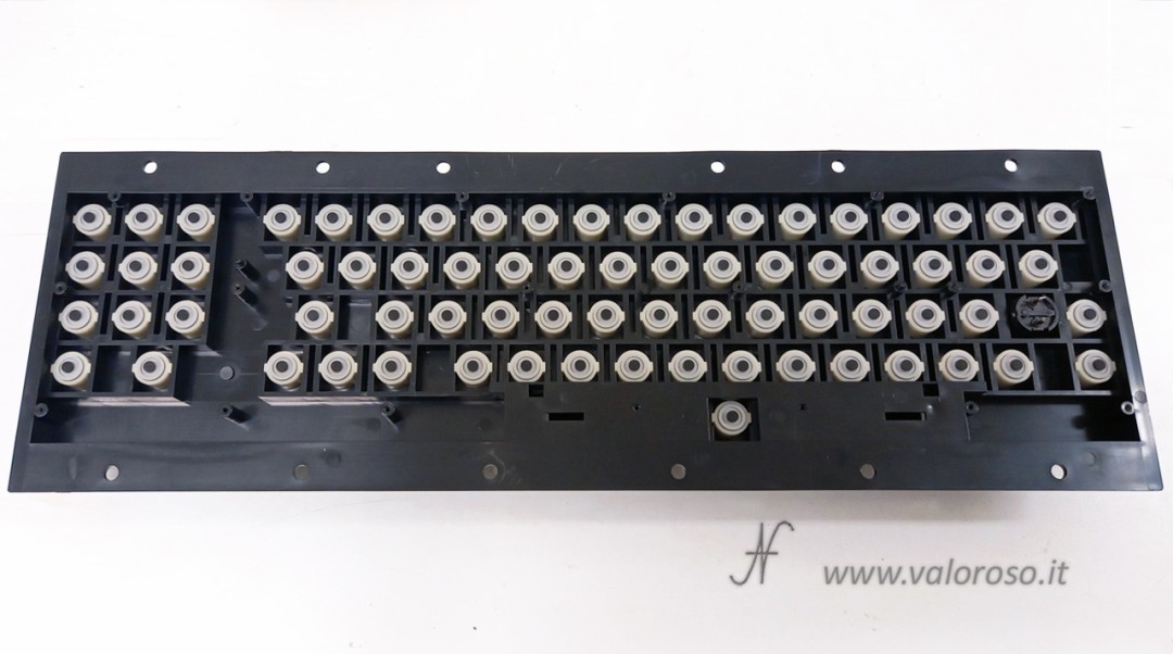 CBM 8032, Commodore PET, Mitsumi keyboard key grommets, interior, conductive rubber, conductive plastic