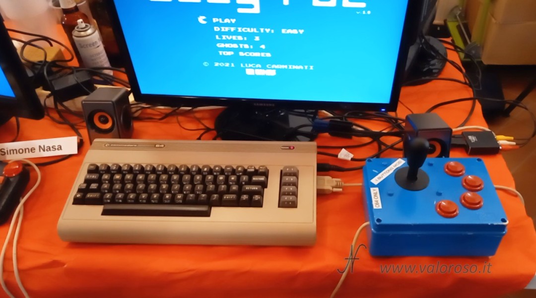 Commodore 64, joystick many buttons, edit GitHub to add fire buttons to joystick, Joystick Mod, Commodore breadbin, cookie