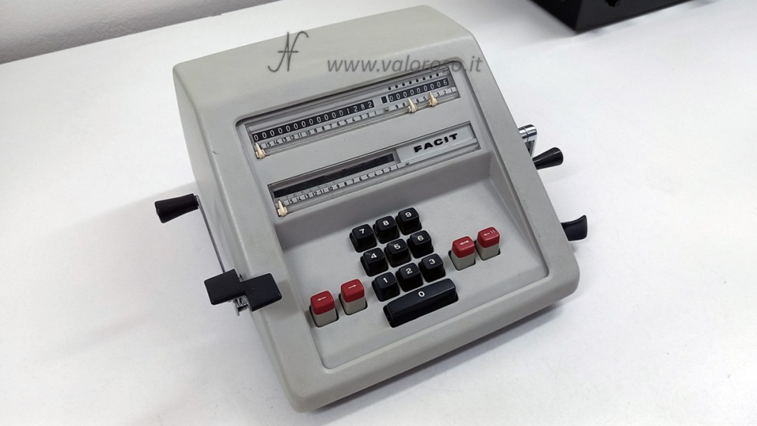 Facit CM2-16 Mechanical Calculator, Full Keyboard, Accumulator, Rotor, Product Register, Counter, Sum, Subtraction, Crank, Levers