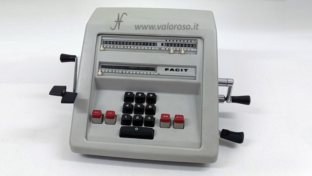 Facit CM2-16 Mechanical Calculator, Full Keyboard, Accumulator, Rotor, Product Register, Counter, Sum, Subtraction