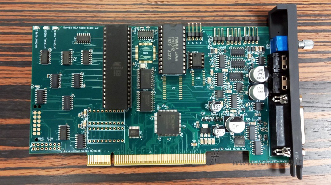 Sound Blaster Clone by David E Larsson, MCA Micro Channel Architecture IBM