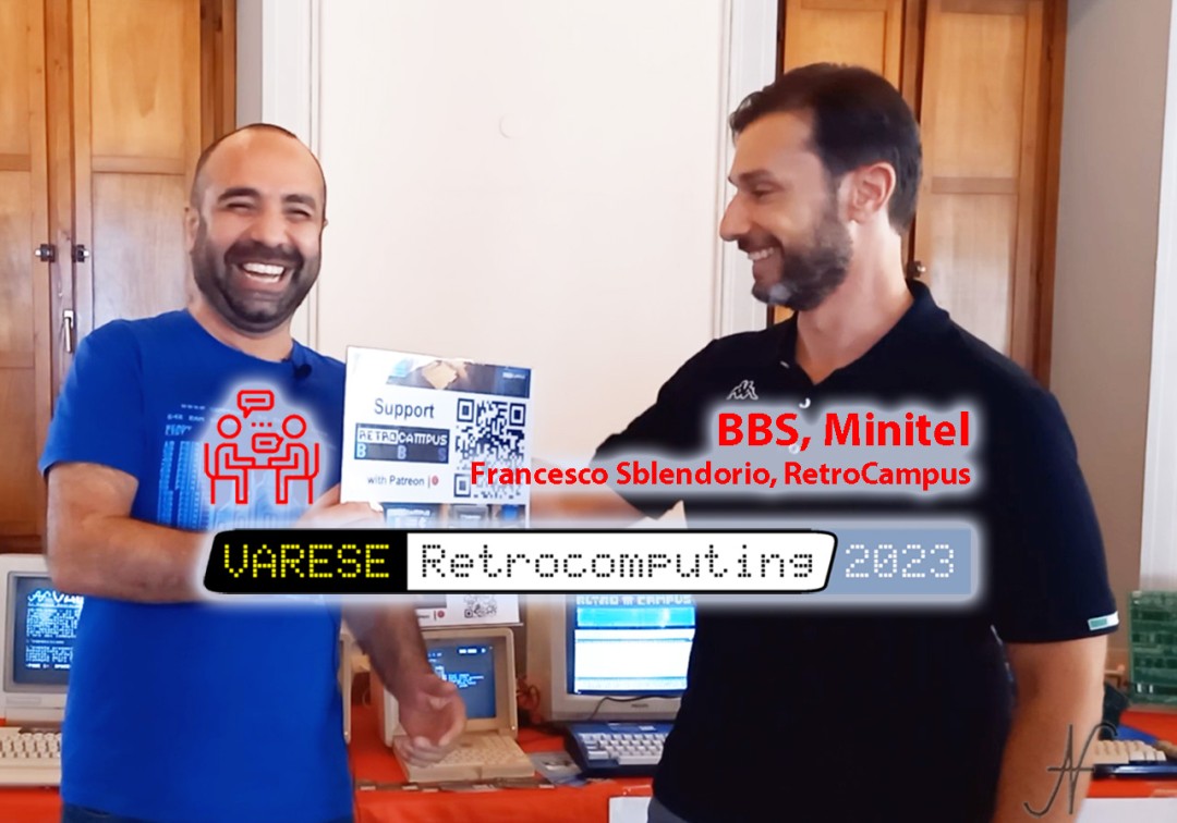 Varese Retrocomputing 2023, interview 6, article cover, Francesco Sblendorio, ValorosoIT