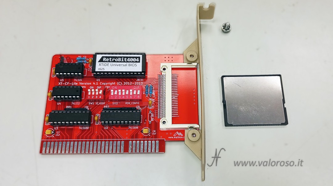 XT CF LITE v4.1, XTIDE XTCF, compact flash CF hard disk, RetroBit4004, eBay, hard disk emulator, ISA 8 bit